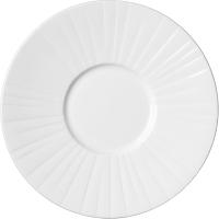 Тарелка «Алина» мелкая с бортом;фарфор;D=28,5/11,5см;белый