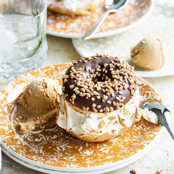 Тарелка «Инк» мелкая;фарфор;D=30,H=2см;коричнев.,белый