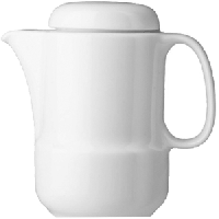 Кофейник «Акапулько»;фарфор;0,6л;D=96,H=154,L=150,B=150мм;белый