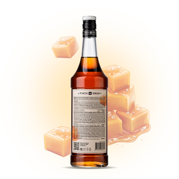 Сироп «Соленая Карамель» Pinch&Drop;стекло;1л;D=85,H=330мм