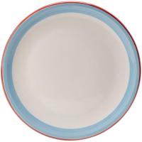 Блюдо для пиццы «Рио Блю»;фарфор;D=310,H=15мм;белый,синий