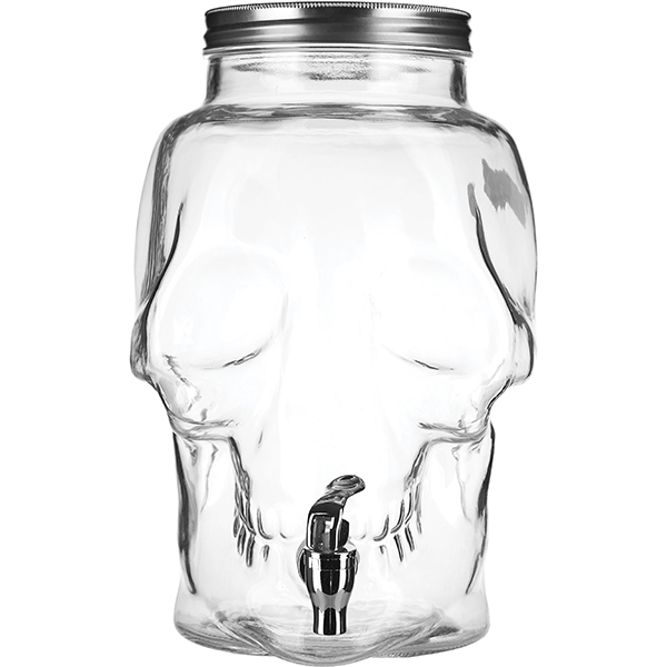 Банка-емкость с краном;стекло;8л;D=14,H=33,5см;прозр.