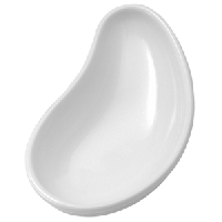 Блюдо для комплимента «Миниатюра» капля;фарфор;20мл;,H=2,L=9,B=5см;белый