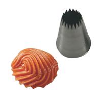 Насадка кондитерская «Открытая звезда»;сталь нерж.;D=35/15,H=50мм;металлич.