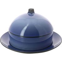 Блюдо для подачи «Экинокс»;фарфор;D=22,H=13см;синий