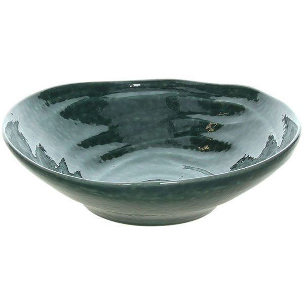 Тарелка глубокая «Органика Грин»;фарфор;1,18л;D=24,H=7см;зелен.