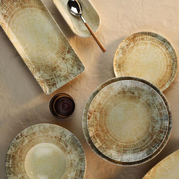 Тарелка «Нанокрем Бейж» мелкая;фарфор;D=250,H=25мм;бежев.