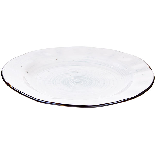 Тарелка «Пастораль» мелкая;фарфор;D=228,H=20мм;зелен.