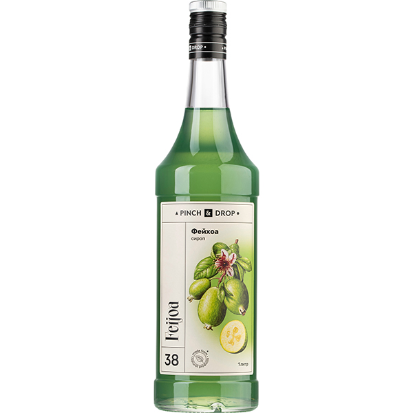 Сироп «Фейхоа» Pinch&Drop;стекло;1л;D=85,H=330мм;зелен.