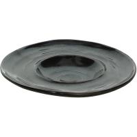 Тарелка «Органика Бронз» мелкая;фарфор;160мл;D=18,H=3см;коричнев.