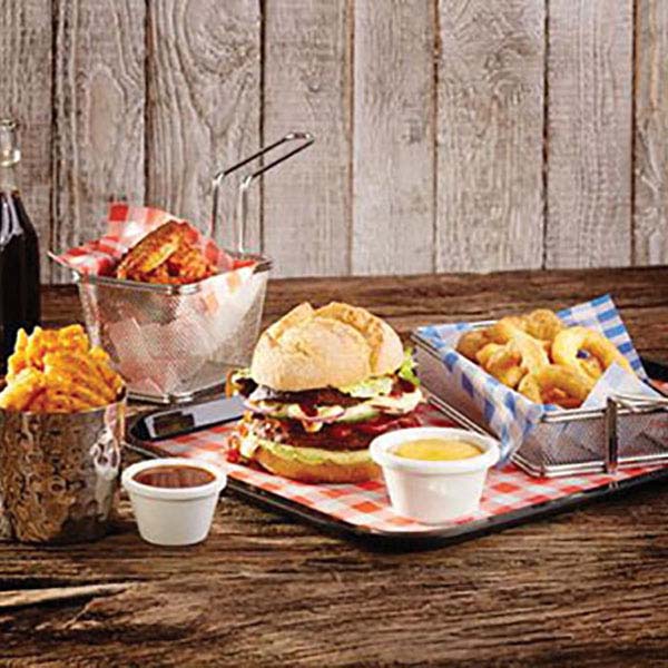 Корзинка для картофеля фри;сталь нерж.;D=8,H=8см;металлич.