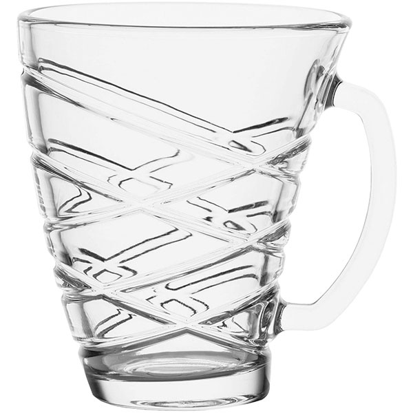 Кружка «Шейп Эланор»;стекло;320мл;,H=15см;прозр.