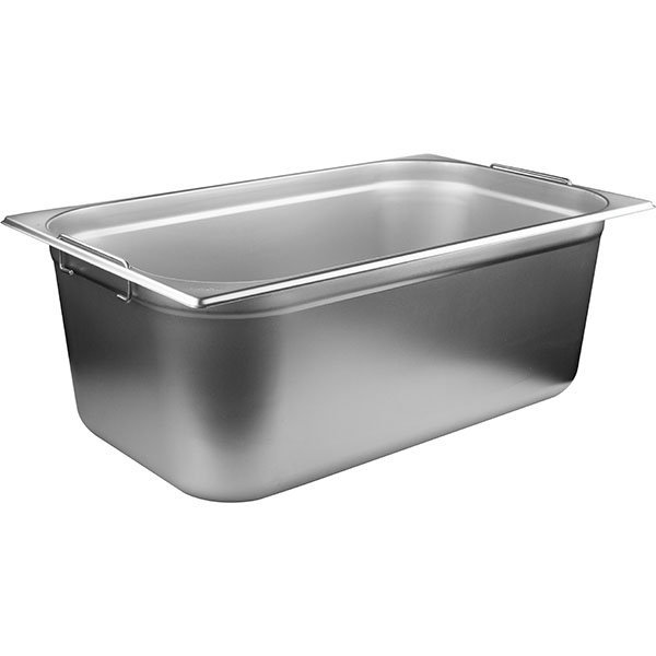 Гастроемкость GN 1/1 с ручками;сталь нерж.;26,5л;,H=20,L=53,B=32,5см;металлич.