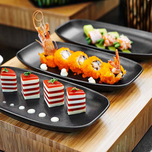 Блюдо прямоугольное;керамика;,H=29,L=240,B=125мм;черный