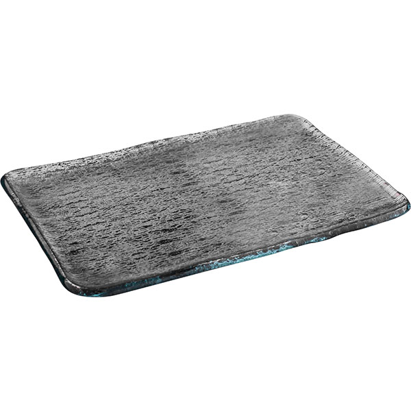 Блюдо для суши;стекло;,L=22,5,B=14,5см;серый