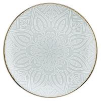 Тарелка «Мурано» десертная;керамика;D=20,H=2см;св.зелен.