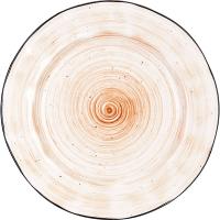 Тарелка «Пастораль» мелкая;фарфор;D=27см;оранжев.