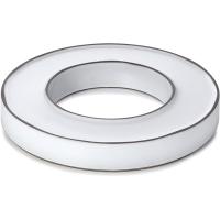 Блюдо сервировочное «Карактэр»;керамика;D=275,H=40,L=203мм;камен.-серый.