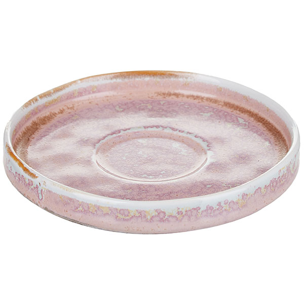 Блюдце «Пион»;фарфор;D=120/38,H=18мм;розов.