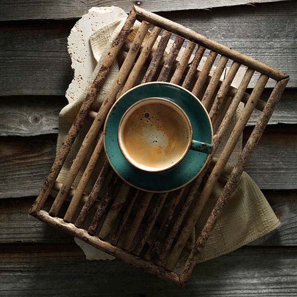 Блюдце «Крафт Блю»;фарфор;D=165/50,H=15мм;синий