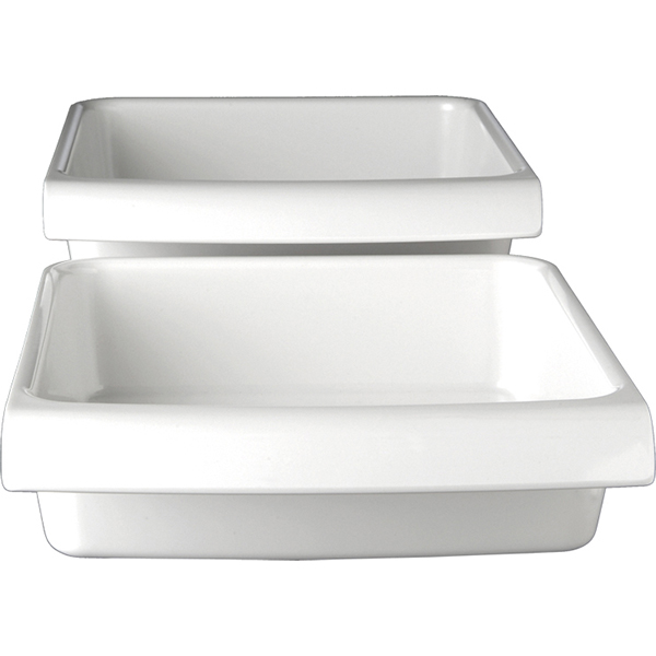 Салатник GN1/2;пластик;3,65л;,H=75,L=325,B=265мм;белый