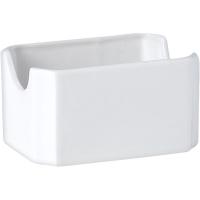 Емкость для пакетиков сахара «Симплисити»;фарфор;,H=55,L=100,B=70мм;белый