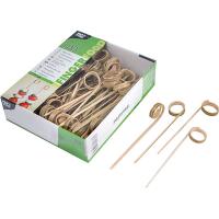 Шпажки для канапе «Твистер»[100шт];бамбук;,L=11см;бежев.