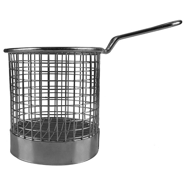 Корзинка для картофеля фри «Проотель»;сталь нерж.;D=90,H=85,L=80мм