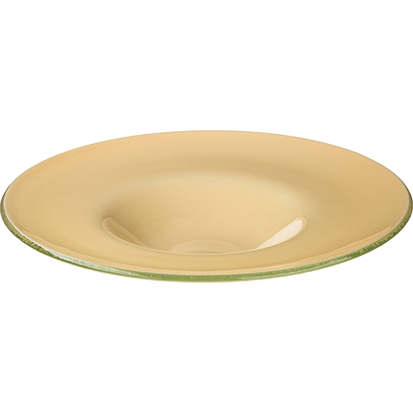 Тарелка для пасты;стекло;250мл;D=290,H=47мм;бежев.