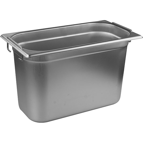 Гастроемкость GN 1/3 с ручками;сталь нерж.;6,8л;,H=20,L=32,5,B=17,6см;металлич.