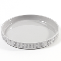 Тарелка;фарфор;D=160,H=24мм;серый