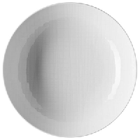 Тарелка глубокая;фарфор;D=21см;белый