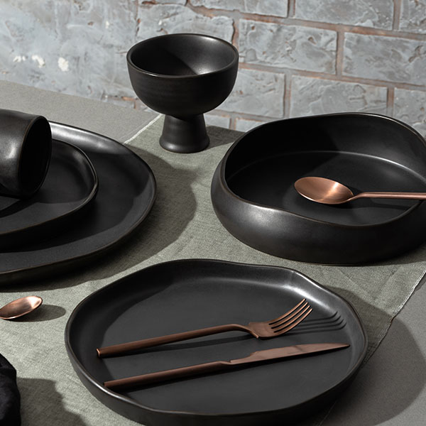 Вилка столовая «Саппоро бэйсик»;сталь нерж.;,L=19см;роз. золото,матовый