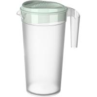 Кувшин с крышкой;пластик;1,5л;прозр.,зелен. Кувшин с крышкой;пластик;1,5л;прозр.,зелен.
