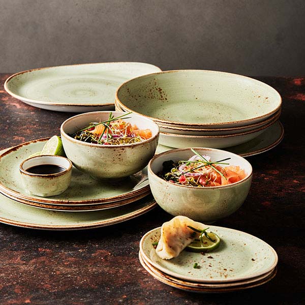 Салатник «Крафт Грин»;фарфор;0,65л;D=205,H=40мм;зелен.