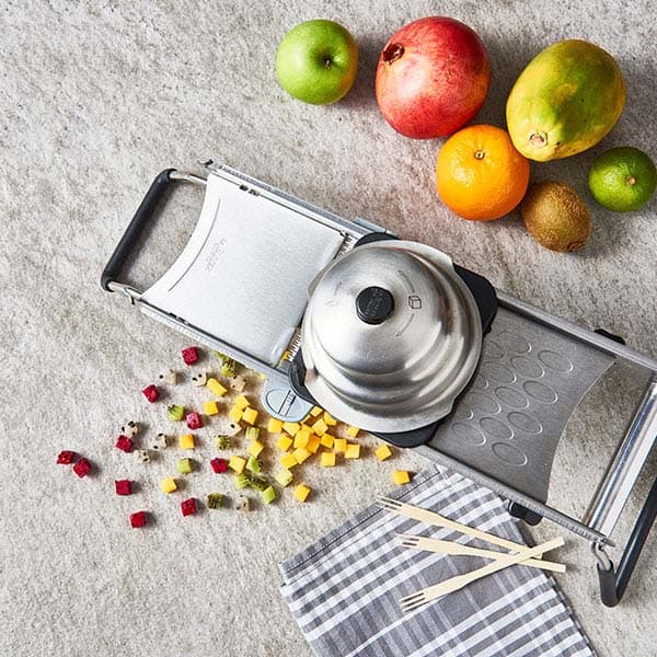 Мандолина «Ультра»;сталь,пластик;,H=45,L=385,B=125мм;металлич.,черный