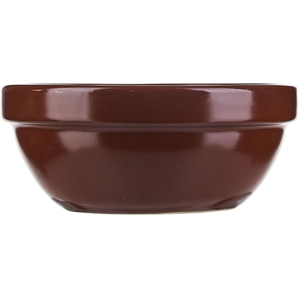 Салатник «Шоколад»;фарфор;300мл;D=130,H=55мм;тем.корич.