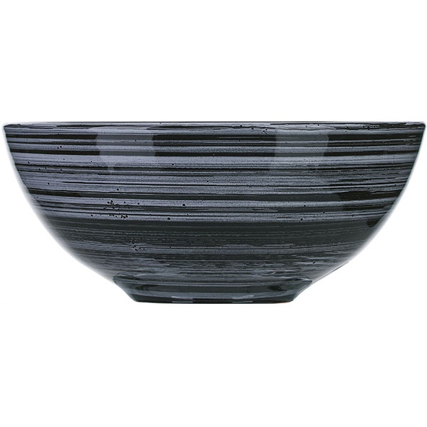 Салатник «Маренго»;керамика;1л;D=180,H=75мм;серый,черный