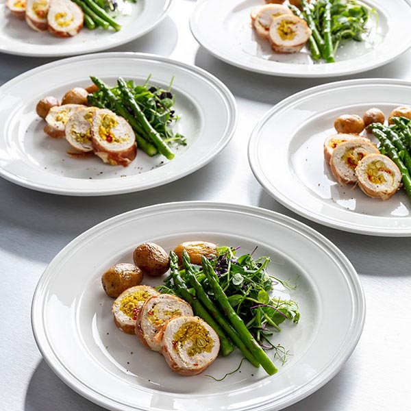 Тарелка «Бид»;фарфор;D=23см;белый