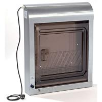 Шкаф для обеззараживания ножей, 20 шт., с замком;сталь нерж.;,H=73,8,L=58,7,B=13,6см;18вт;серебрист.