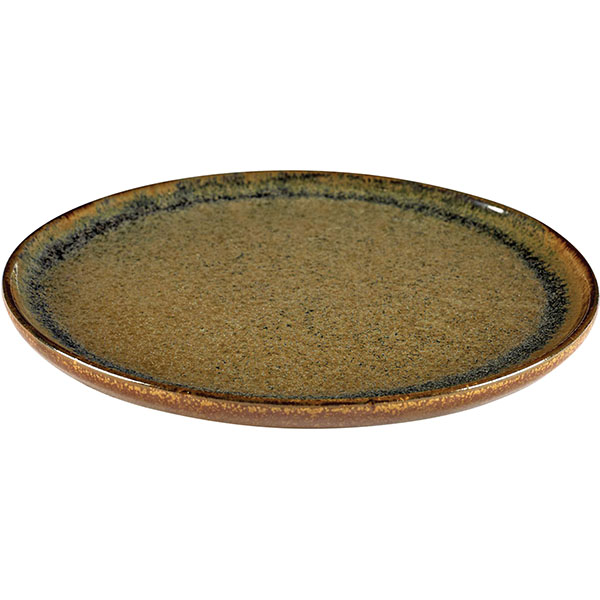 Тарелка «Серфис»;керамика;D=210,H=15мм;серый