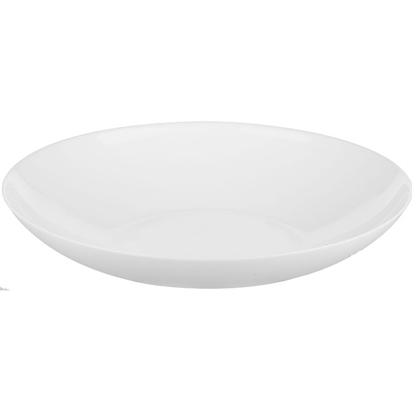 Тарелка глубокая «Эволюшнс Солюшн»;стекло;1,2л;D=26см;белый