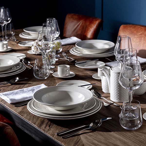 Тарелка «Бид»;фарфор;D=28,5см;белый