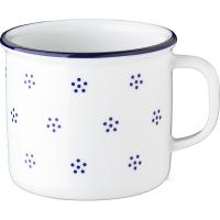 Кружка «Ретро Вальбелла» с декором;фарфор;250мл;белый,синий
