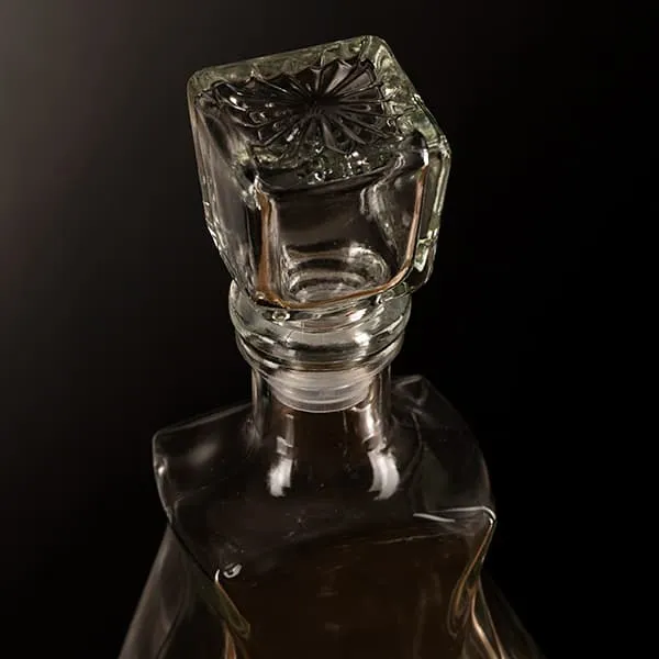 Штоф «Луи» с пробкой;стекло;0,5л;D=30,H=185,L=115,B=60мм;прозр.