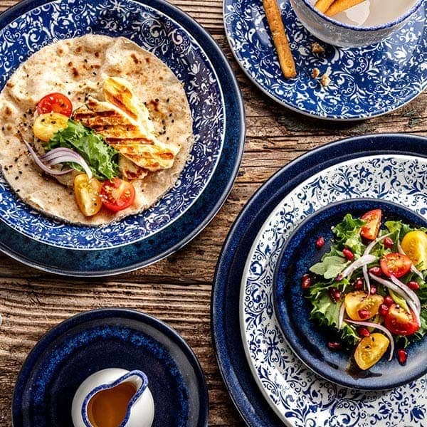 Салатник «Инк легаси»;фарфор;0,65л;D=205,H=40мм;синий