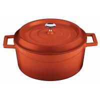 Кастрюля с крышкой;эмалиров.чугун;1л;D=16,H=11см;красный