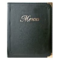 Папка-меню А5;кожезам.;,L=23,B=19см;черный