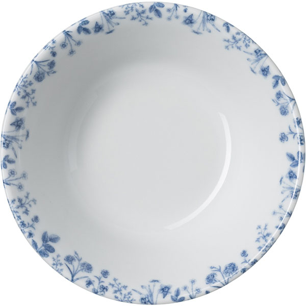 Салатник «Беатриче»;фарфор;350мл;D=14,H=5см;белый,синий