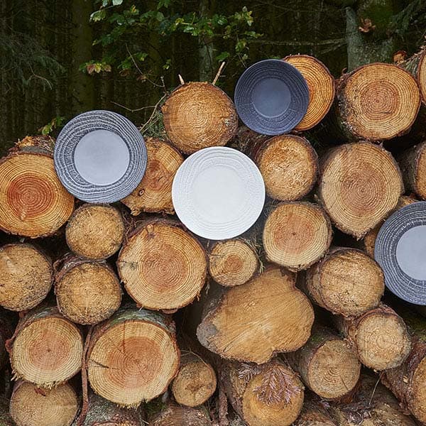 Тарелка «Арборесценс» мелкая;керамика;D=280,H=35мм;серый